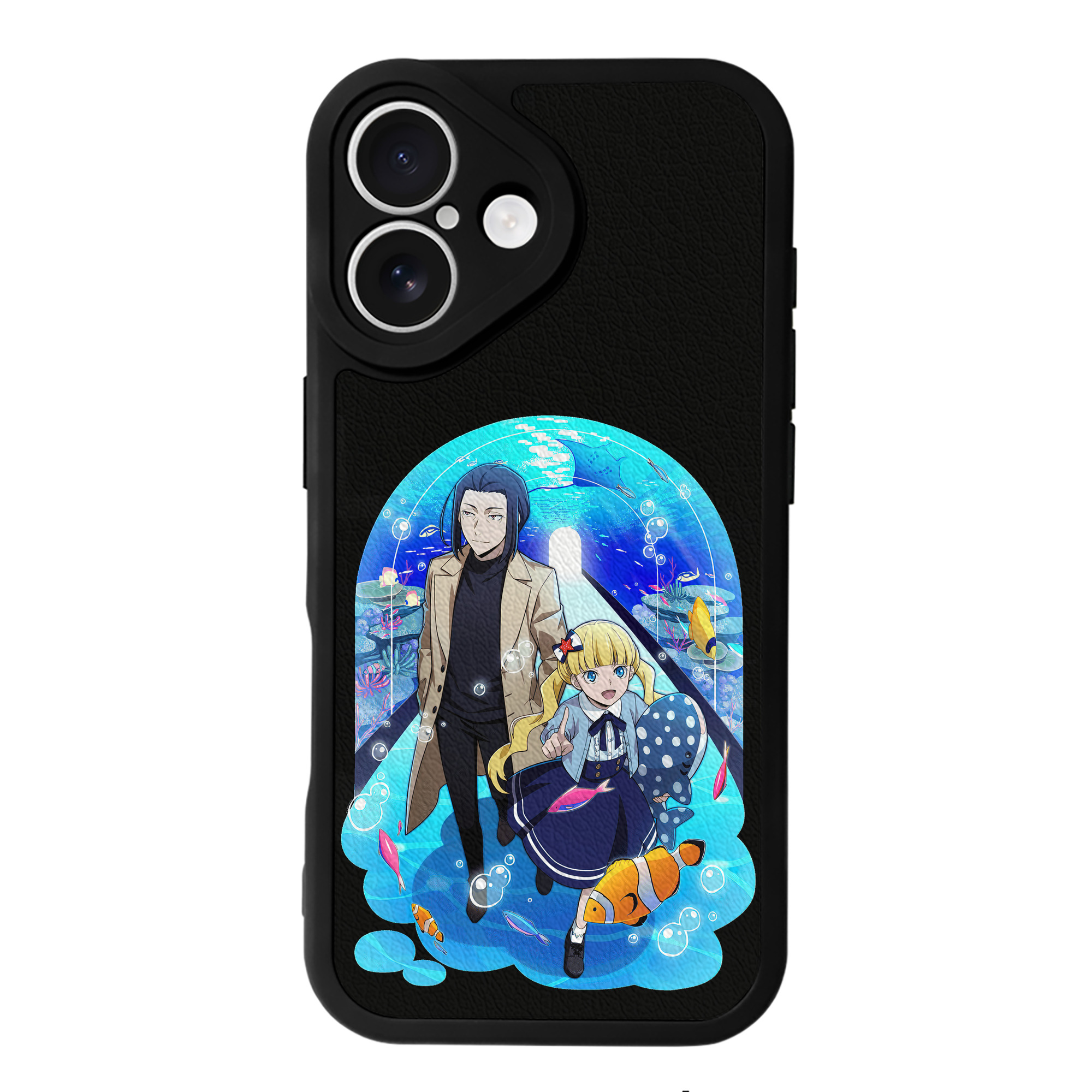 （画像用） 文豪ストレイドッグス Bungo Stray Dogs 【iPhone 16シリーズ対応】シリコンスマホケース（レザー調） 材質：シリコン